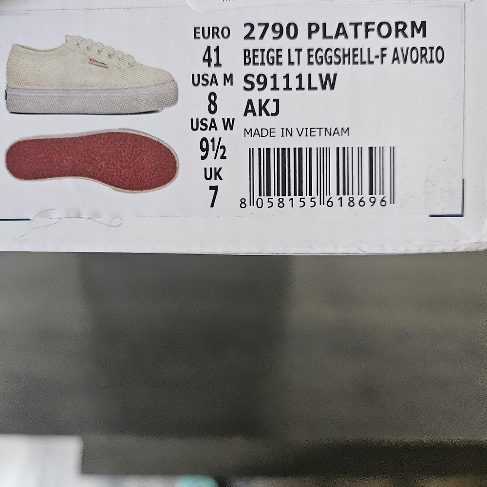Superga Off-White Platform Sneakers - Picture 7 of 8